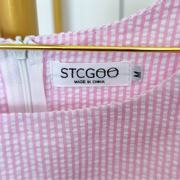 Pink Ruffled Cold Shoulder Mini Dress - Picture 4 of 7